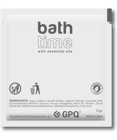  GPQ GPQ - Bath Time 2-in-1 Gel/Shampoo | 400 units x 8 g | 91% Natural Origin | Hotel Amenities | With essential oils paraben-free | Hotel country house apartment B&B | Made in EU - Buy Online on GoSupps.com