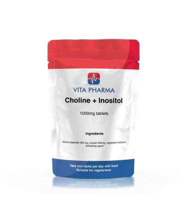 VITA PHARMA Choline + Inositol 1000mg 120 Tablets