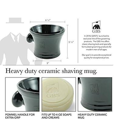 G.B.S Men's Shaving Set | Heavy-Duty DE Razor Brush Mug & After Shave Balm | Premium International Shipping - Buy Online on GoSupps.com