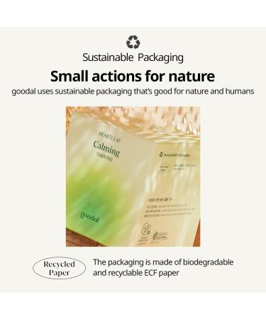 GOODAL Heart Leaf Calming Toner Pad - Intense Calming Care for All Skin Types | Deep Moisturizing & Instant Hydration | Houttuynia Cordata Formula | 2022 Version - Buy Online on GoSupps.com