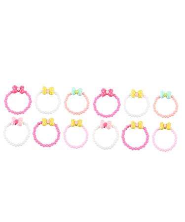 Toyvian Baby Girls Braces 12 Stk Armschlde Party -Provision bracelets for children Colorful bracelets for children candy -colored bracelet baby jewelry caricature like shown