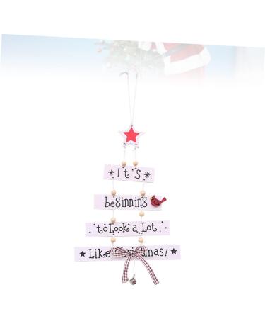 COHEALI Wooden Craft Decorations Emblems Wooden Christmas Decor Hanging Wooden Decorations Pendant Large White Size 1 - Buy Online on GoSupps.com