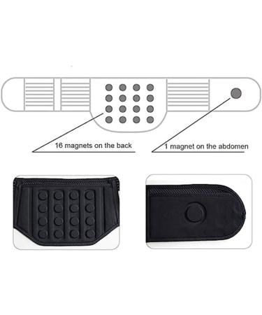 Adjustable Lumbar Support Belt for Lower Back Pain Relief - Self-Heating Magnetic Therapy for Men & Women - XXL Size for Herniated Disc & Injuries - Buy Online on GoSupps.com