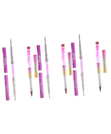 FRCOLOR 6 pieces carved light pen drill tube made of aluminium alloy with dual use