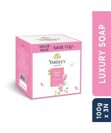 Yardley London English Rose Luxury Soap 3100g - Premium Quality Luxury Bath Soap for Soft Skin | Buy Online - Buy Online on GoSupps.com