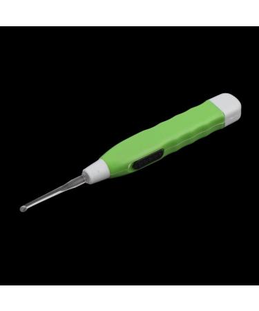 Plastic Flashlight Earpick Earwax Remover Curette Tool 2 Pcs - White/Green - Buy Online on GoSupps.com