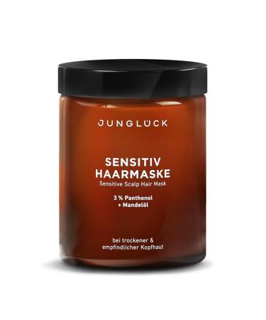JUNGL CK Sensitive Hair Mask - Vegan | No Silicone - Natural Hair Care Soothes Sensitive Scalp Repays and Protects Hair Without Drying Out | Hair Treatment with Organic Almond Oil & Pathenol