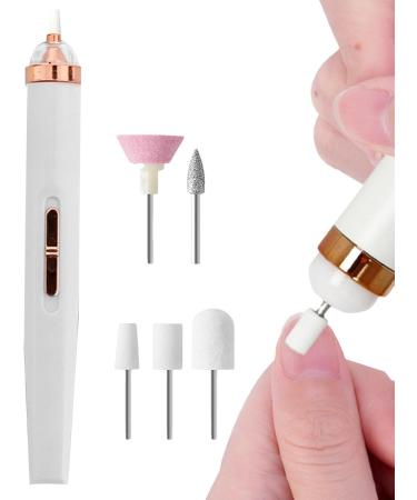 Nail File Electric 2 Speeds Modes Cordless Nail File | Professional Electric Manicure Drill Nail Filer for Gel Nail Acrylic Nail Glazing Nail Bairong White - Buy Online on GoSupps.com