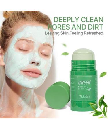 Green Mask Stick | Green Stick Blackhead | Masque l'argile purifiant en forme de stylo | Hydratant | Clarification de l'acn et dissolvant de points noirs pour peau pure en profondeur | Cleansstick - Buy Online on GoSupps.com