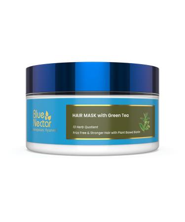Blue Nectar Anti Frizz Hair Mask for Dry & Frizzy Hair | Enriched with Natural Herbs for Hair Growth (13 herbs 7 Oz)