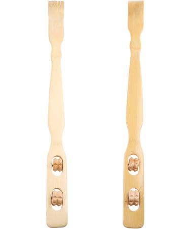 Durable Bamboo Body Roller Stick 1pcs Back Scratcher & Self-Massage Device for Lymph Fluid Relief - Buy Online on GoSupps.com