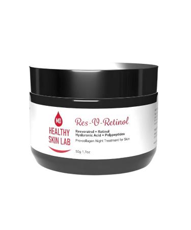 Res-V-Retinol Anti-Aging Night Cream Resveratrol & Retinol Moisturizer for Face Neck & D collet | Hydrating & Brightening Formula 1.7oz - Buy Online on GoSupps.com