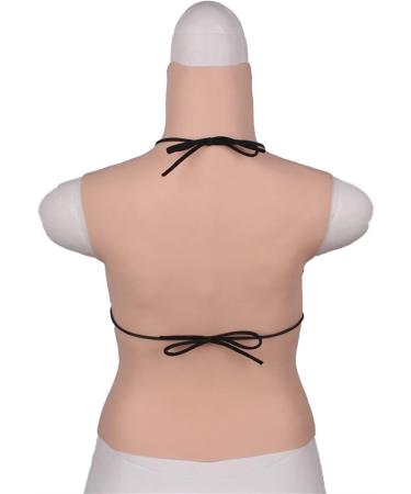 Buy Knobco Realistic Silicone Breast Shapes - High Collar Mastectomy Prosthesis & Holiday Costumes in Ivory White Size C 1650 C - Buy Online on GoSupps.com