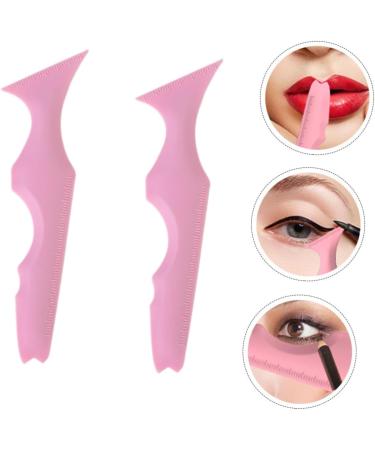 Beatifufu 2pcs Silicone Beauty Ruler Silicone Eyeliner Aid Small Bag Insert for Handbags Make up Orthotics 15.00X4.15X0.50CM Pink-1 - Buy Online on GoSupps.com