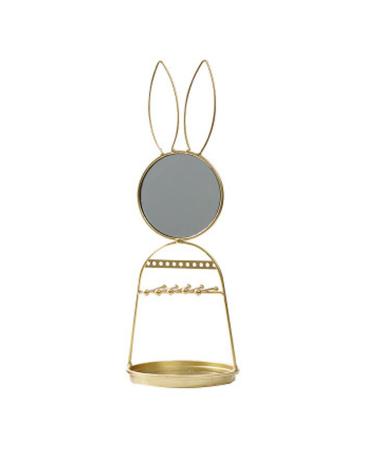 Fofetbfo Evil Eyes Makeup Mirror Jewelry Organizer Holder Jewelry Tower Evil Eye Jewelry Stand Holder Necklace Earring Holder Organizer for Women Girls(#1)