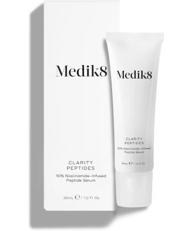 Medik8 Clarity Peptides - 10% Niacinamide-Infused Peptide Serum With Hyaluronic Acid - For For Visibly Clarified Luminous Skin - 30ml - Buy Online on GoSupps.com