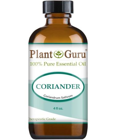 Coriander Essential Oil 4 oz - 100% Pure Therapeutic Grade Undiluted - Shop Internationally - Buy Online on GoSupps.com