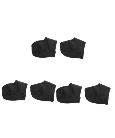 GLEAVI Anti-Skid Heel Socks 3 Pairs Heel Cover Sbr Toe Socks Keep Warm Miss Heel Protection Pads