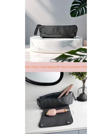 Hair Tools Travel Bag & Heat Resistant Mat | 2-in-1 Portable Organizer for Straighteners & Curling Irons - Buy Online on GoSupps.com