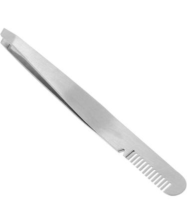 Durable Makeup Tweezers Stainless Steel Safe Moderate Elasticity Eyebrow Makeup Tweezers Ergonomics Design for Makeup Eyebrows - Buy Online on GoSupps.com