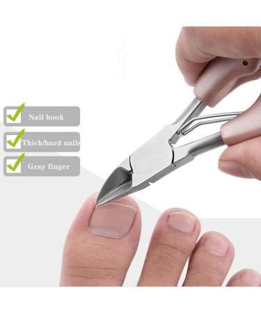 Toenail Clippers Nail Clippers Cuticle Clipper Toenail Tool Includes Precision Toenail Clippers Stainless Steel Nail Nippers with Nail Lifter Nail Care Tool Set for Thick Ingrown Hard Nail 3 - Buy Online on GoSupps.com