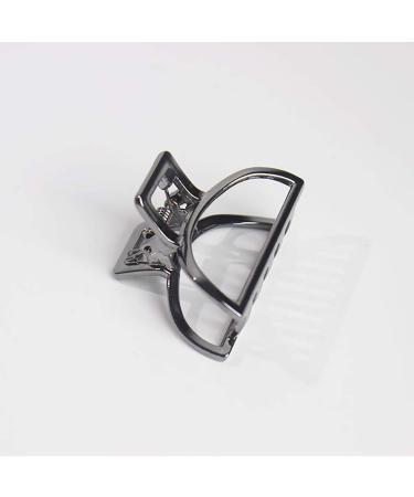 Fodattm Vintage Metal Hair Clips - Monochrome Ponytail Holders for Women & Girls - 2 Pack Black Accessories - Buy Online on GoSupps.com