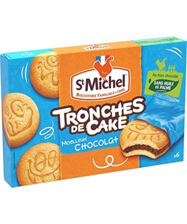 ST MICHEL - Soft Chocolate Cake Slices 175G - Pack of 4 - Free Shipping