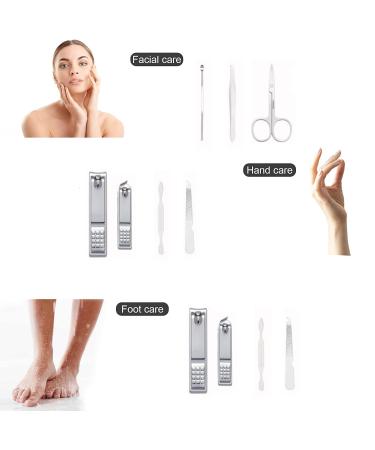 Nail Knip Set & Manicure Kit for Men - Stainless Steel Grooming Tools in Portable Travel Suitcase - Perfect Gift for Husband Friends & Family - Buy Online on GoSupps.com