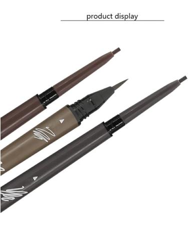 twcrvil Eyebrow Pencil Double for Head Waterproof Long Lasting Eye Brow Coloring Shaping Drawing Pen Cosmetics Makeup Accessories Girls Chestnut - Buy Online on GoSupps.com