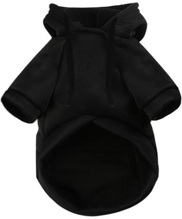 JECIKELON Winter Dog Pullover Sweatshirt - Waterproof Coat for Small Breeds & Chihuahuas - Y02 Black - Large - Buy Online on GoSupps.com