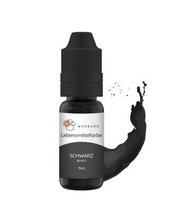 Wenburg food coloring black 11ml highly concentrated.Made in EU.Sugar -free fluid.Colors set for coloring dough drinks flavors slime