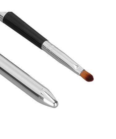 2pcs Ergonomic Lip Brush Set | Retractable Lipstick & Concealer Liner | Easy Clean Aluminum Tube - Buy Online on GoSupps.com