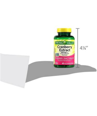 Spring Valley Cranberry Extract 500 mg - 60 Vegetarian Capsules + STS Sticker. - Buy Online on GoSupps.com