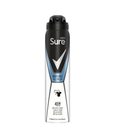 Sure Men Invisible Ice 250ml Anti-Perspirant Deodorant Spray - Buy Online on GoSupps.com