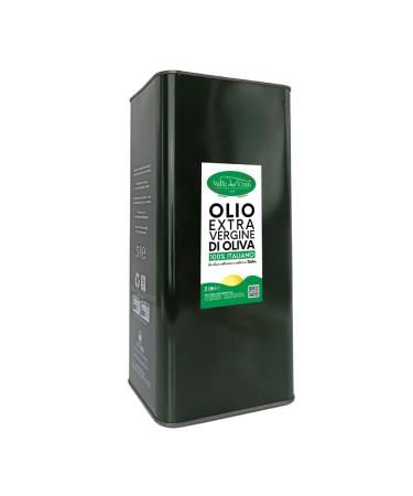 Extra Virgin Olive Oil Cold-extracted Italian Olive Oil Italian Extra Virgin Olive Oil Intense taste and fragrance Calabrian Oil 5 liter can
