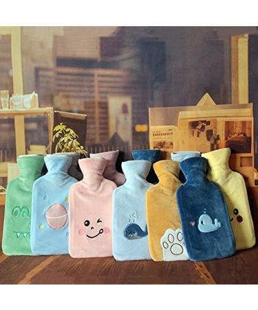 Long-Lasting Plush Hot Water Bottle - Monochrome PVC & Silicone Hand Warmer for Ultimate Comfort | International Shipping - Buy Online on GoSupps.com