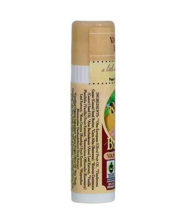 Badger Organic Cocoa Butter Lip Balm - Vanilla Bean (0.25 oz) | Natural Moisturizer - Buy Online on GoSupps.com