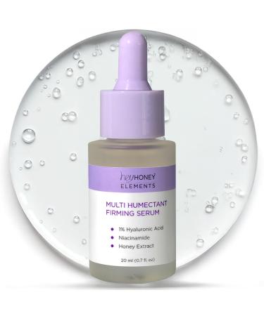 Hey Honey Multi Humectant Firming Serum: 1% Hyaluronic Acid Urea Lactic Acid & Honey Complex for Deep Hydration Plumping & Skin Barrier Support | 20 mL / 0.68 fl oz
