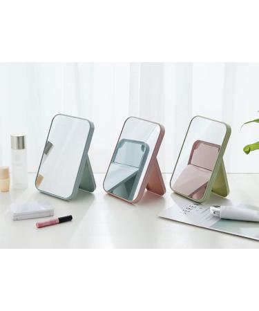 SupLee Foldable Desk Mirror - Portable HD Princess Square Beauty Mirror for Women - Ideal Gift - Light Green - Buy Online on GoSupps.com