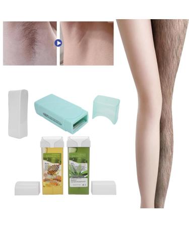 Hair Removal Waxing Kit - Wax Warmer 200g Wax & 100 Paper Strips for Home & Salon (EU Connector) - Buy Online on GoSupps.com