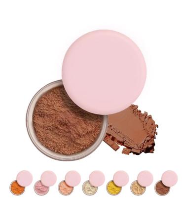 SONGVISON face powder bulk pink face powder weightless blending smooth minimizes pores durable oil free fragrance free makeup powder for all skin types