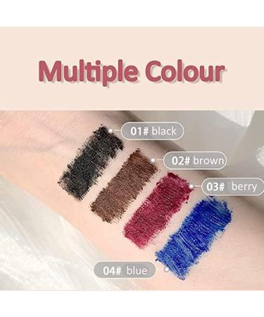  Hikaka Magic Color Mascara made with silk fibers natural waterproof mascara 4D for lashes long-lasting (straight-black) - Buy Online on GoSupps.com