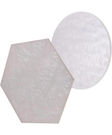 Mipcase 6 Pcs Resin Nail Art Holders | Round & Hexagon Mixing Plates for Professional Nail Design - Buy Online on GoSupps.com