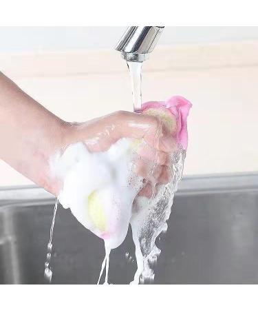Bafnsiji 10 Pcs Kitchen Scrubbing Sponges Double-Sided Cleaning Pads Reusable Scourers Sponge Multipurpose Cleaning Pad Non Scratch Scouring Pads - Buy Online on GoSupps.com