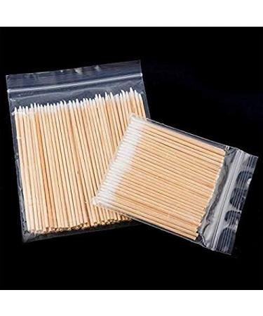 ANCLLO Cotton Swabs 500pcs | Pointed Wooden Handle for Makeup & Cosmetics | Ideal for Earrings & Beauty Care - Buy Online on GoSupps.com