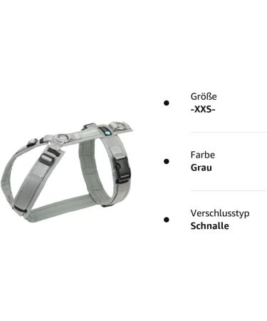 Anny-X Fun Grey Silver Harness - XXS Size | International Shipping Available - Buy Online on GoSupps.com