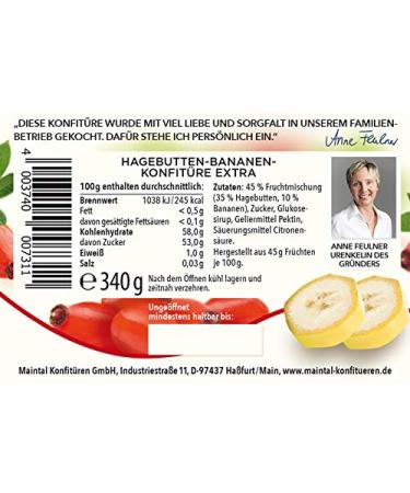 Buy Premium Rosehip-Banana Jam Set | 4 x 340g | International Shipping Available - Buy Online on GoSupps.com