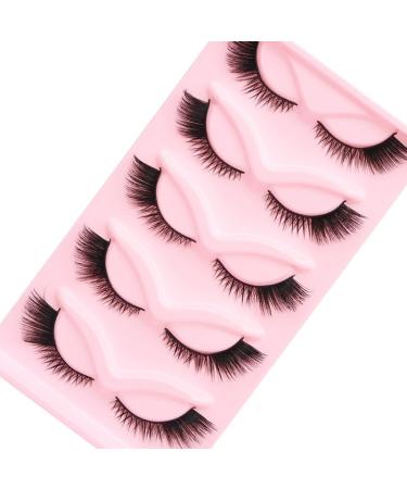 Natural False eyelashes Fluffy and Dense Cat Eye Slanted Fly False Eyelashes Reusable Female Eyelash Decoration (MYP-5) Fox Eye