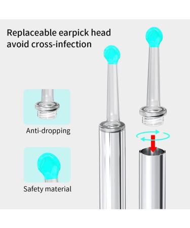 SFNTION WiFi Ear Endoscope Otoscope Ear Wax Remover - IP67 Waterproof Ear Cleaner with 4 Earpick Head - Buy Online on GoSupps.com