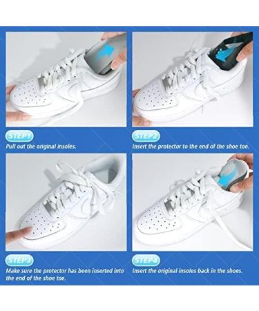 Shoe Crease Protector for Sneakers - 6 Pairs Anti Crease Inserts for Jordans, Air Force 1, Dunks - Prevent Creases - Size M (5.5-9) - White - Buy Online on GoSupps.com
